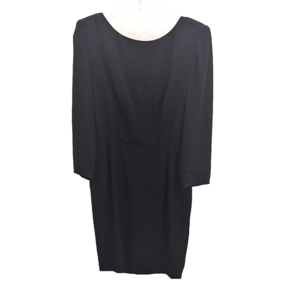 Vintage Valentino Black Long-Sleeved Dress